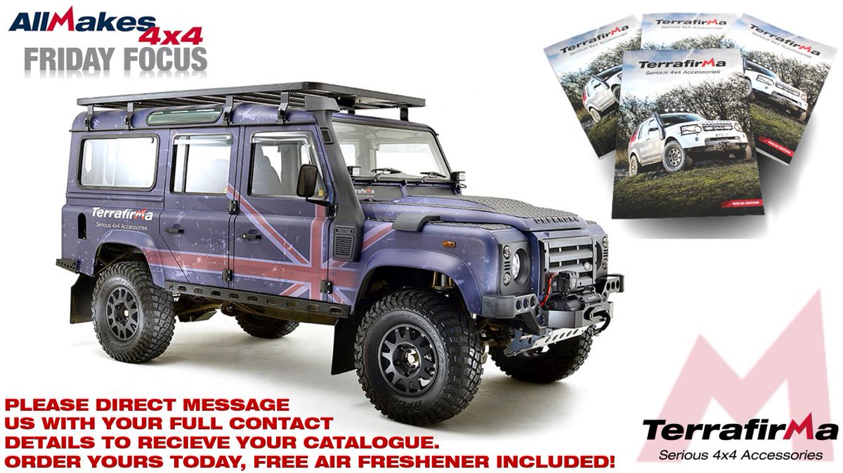 Friday Focus
Terrafirma Catalogue (TFCAT).
Don’t forget to request your catalogue. Order today and get a free air freshener!
If you would like to be sent a copy, either DM us your contact details including full postal address and email. 🔥