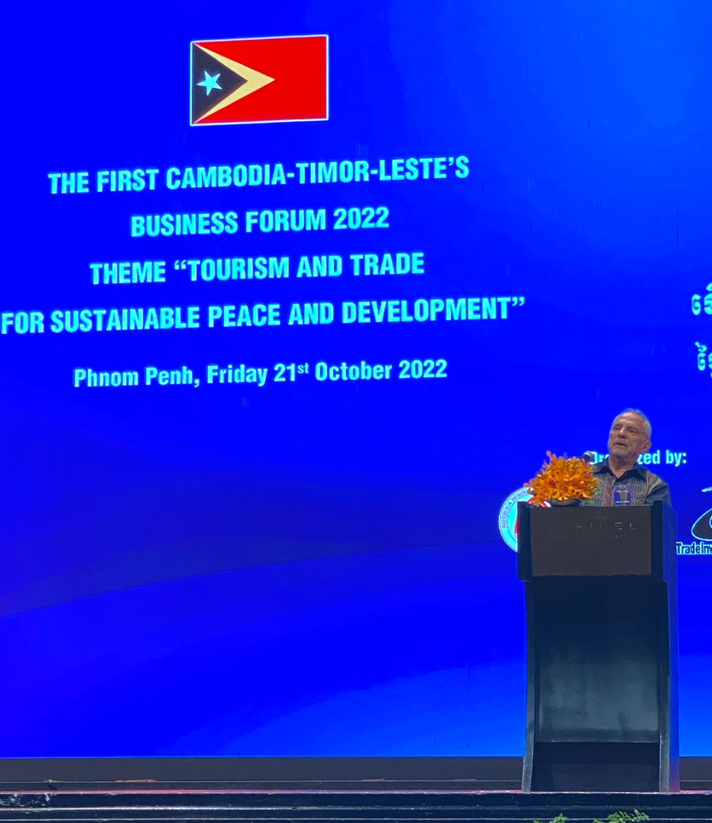 Terrific to see an old friend, #TimorLeste President @JoseRamosHorta1, right here in Cambodia! In 20 years of independence, Timor-Leste 🇹🇱 has become a model of democracy and development, and an essential U.S. partner in our shared vision for a free & open Indo-Pacific.