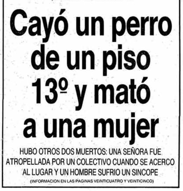 agustin_avenali's tweet photo. Se cumplen 34 años de uno de los hechos más insólitos de las crónicas porteñas: el caniche que cayó del piso 13 y ocasionó tres muertes en Caballito. https://t.co/0iKevi3crr