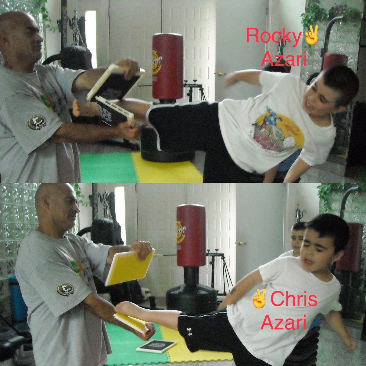 CyrusAzari's tweet photo. “It's not what you do for your children, but what you teach them to do for themselves, that will make them successful human beings.”
#Taekwondo #Fitness #MartialArts #BoardBreaking 🥋🥋🥋
#ChrisAzari ❤️
#USC25 ✌️
#RockyAzari ❤️
#USC23 ✌️
#Fighton ✌️ https://t.co/dv8bpYD91C