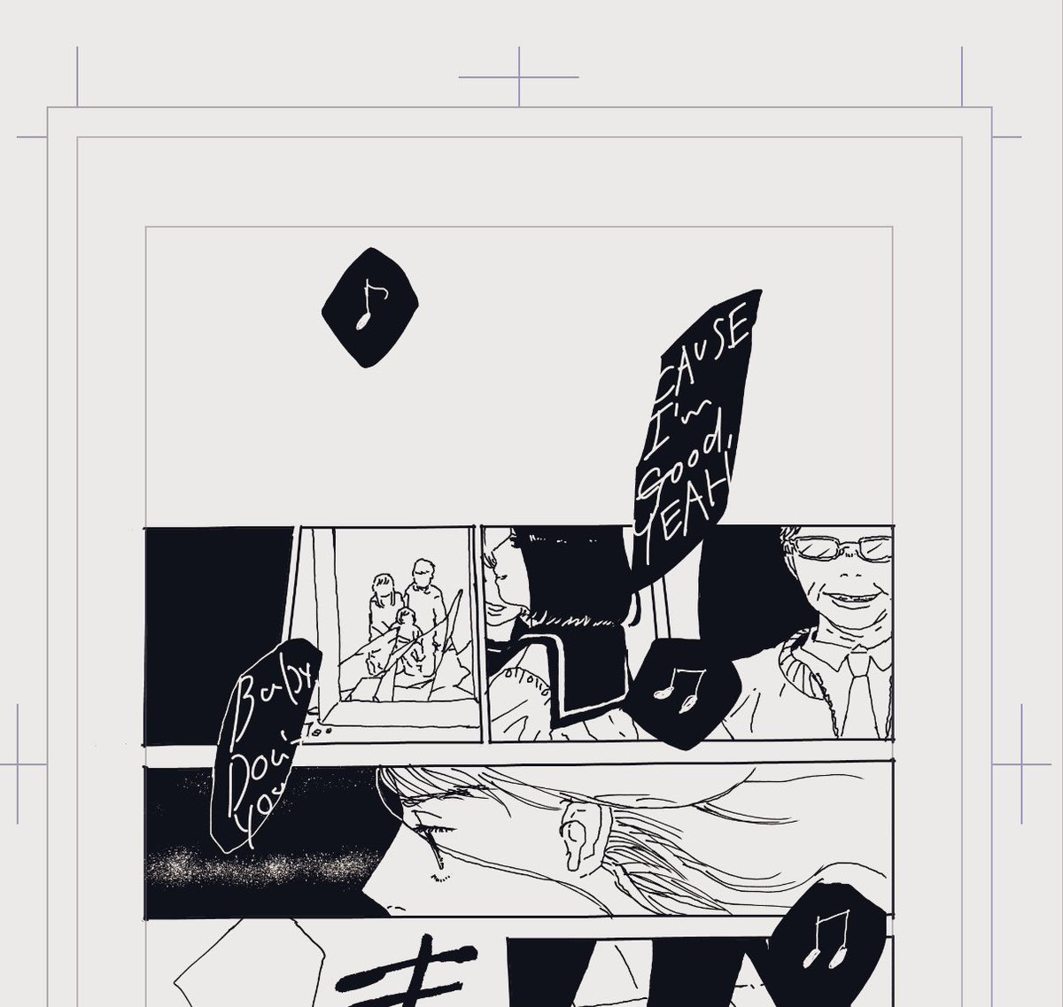 描いてます 