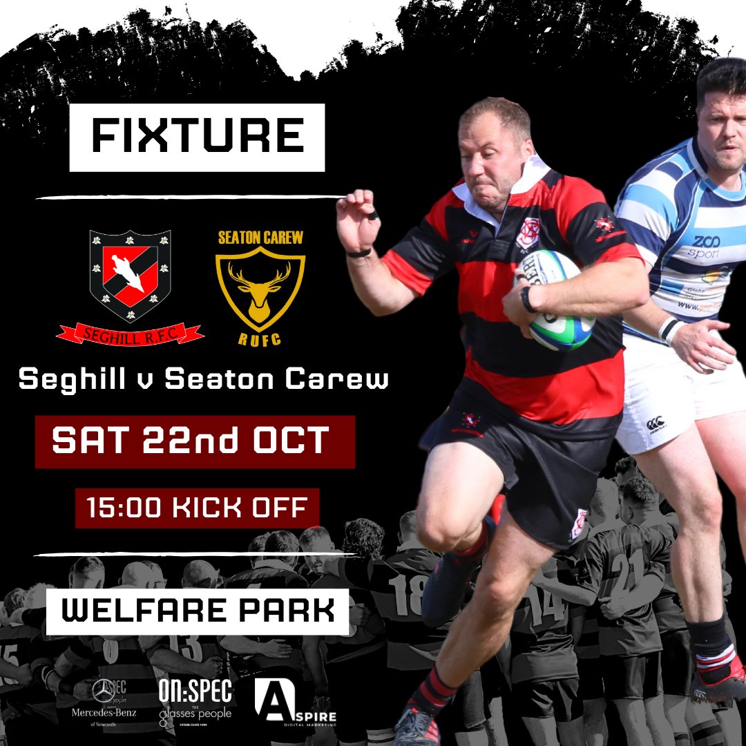 The Hill are looking to put last weekend's defeat behind them as they host 4th-placed Seaton Carew at Welfare Park tomorrow. 

Kick-off is a good old-fashioned 3pm. 

#UpTheHill #Seghill #SeatonValley #NorthumberlandRugby #NorthEastRugby #RugbyUnion