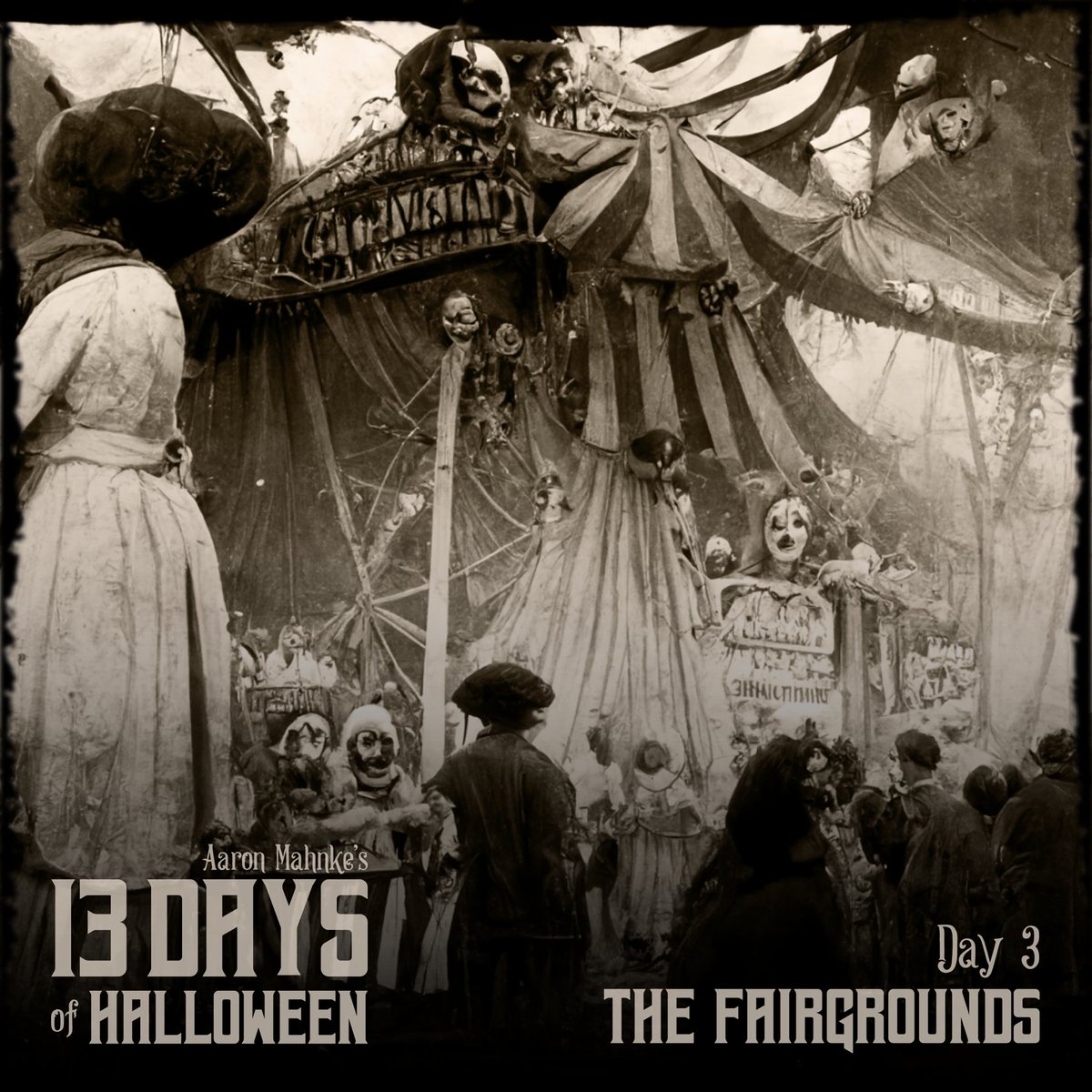 Our 3rd stop on this year’s #13DaysOfHalloween journey brings us to the Fairgrounds. But not everything is as it seems…

grimandmild.com/13days  •  Image Credit: Matt Riddle
