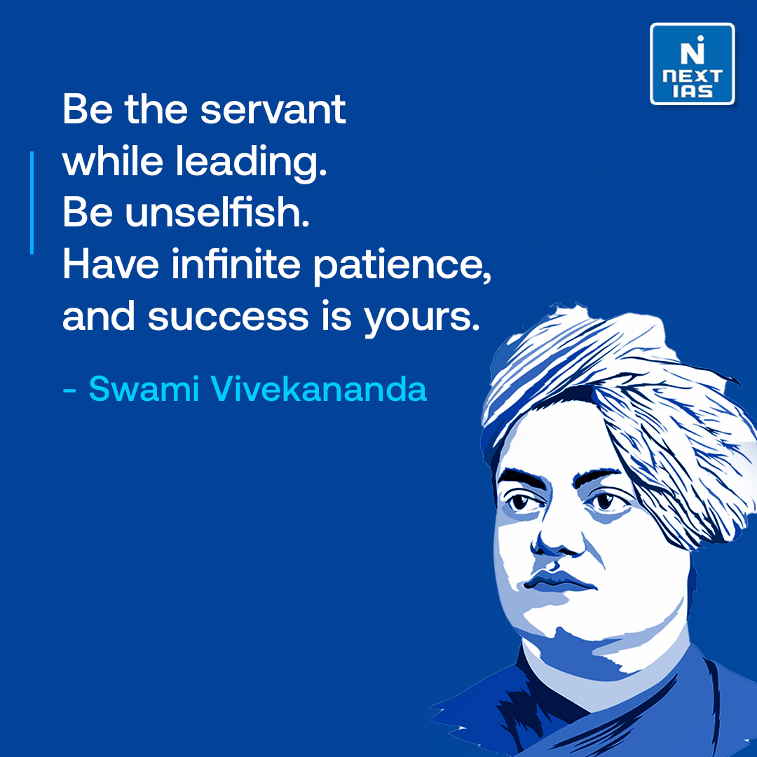 NEXTIAS_Delhi's tweet photo. Thought of the Day ✍
#thoughtoftheday #nextias #IAS #friday #fridaymotivation #FridayWisdom #SwamiVivekananda #patience #unselfish #unselfishness #successisamindset https://t.co/xVm2jNxoaL