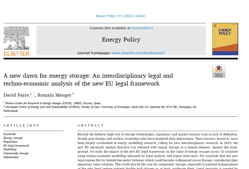 New paper alert 🚨🧵: regulatory and market barriers such as lack of definition, double grid charges and unclear ownership rules have hindered the deployment of #energystorage. These barriers have been overlooked in #energymodelling, calling for new #interdisciplinaryresearch.