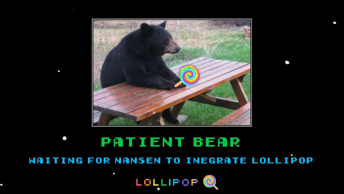 LollipopBsc's tweet photo. Us waiting patiently till @nansen_ai  notices us. 

#LPOP #staking #NFT #Definews #DeFi #bsc #cryptocurrecy https://t.co/U4bJ4uqQoO
