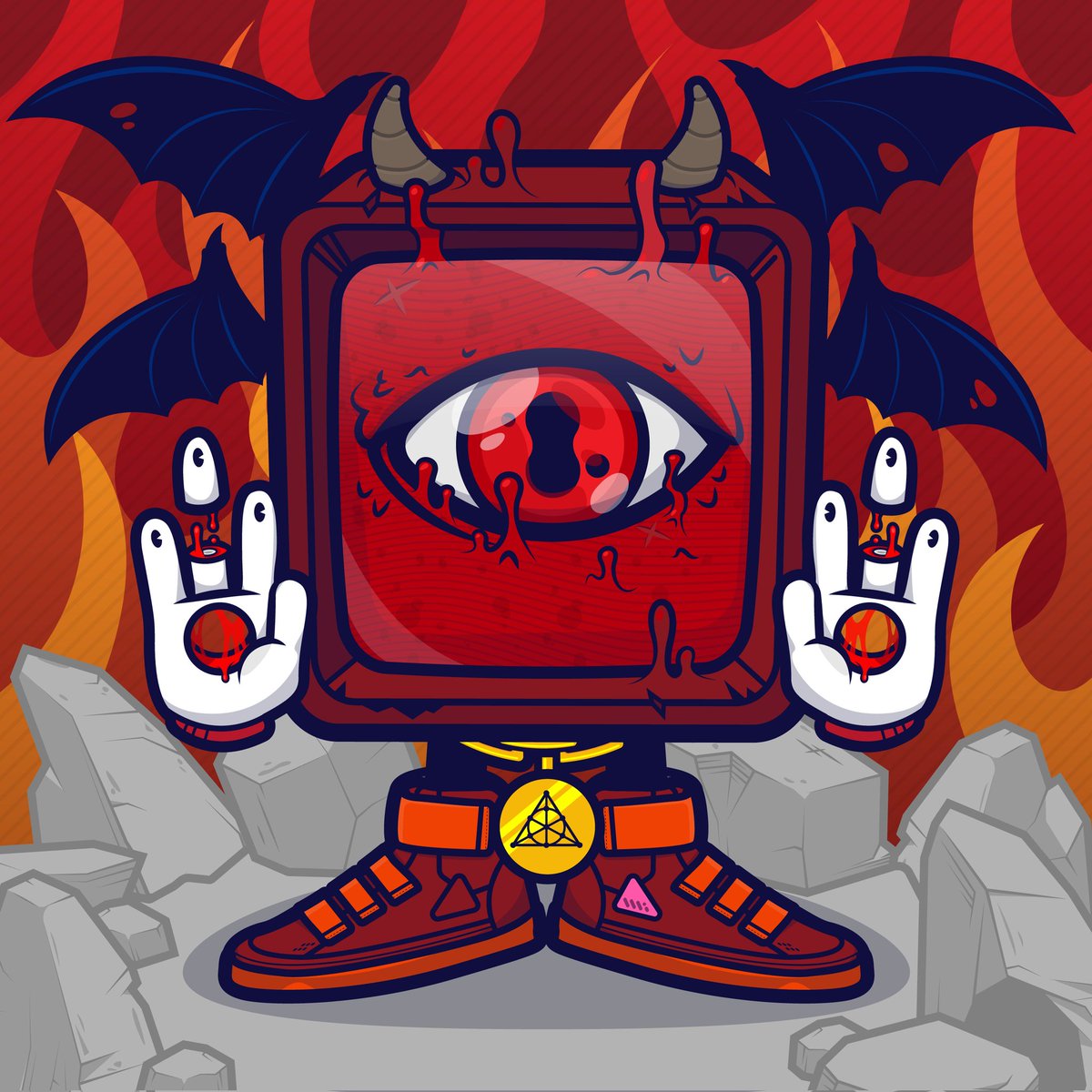 TVKillsCNFT's tweet photo. TVs in the state of misery, torment and wickedness transformed as a felon down from the burning hell! 📺

🎁150 ADA
🎁3 × Showlist 

📺Follow @TVKillsCNFT
📺RT + ❤️
📺Tag 3 friends

#CNFTGiveaways #CNFT #CNFTProject #Giveaway #NFT #NFTGiveaway #nftart #CNFTGiveaway #cnftartist https://t.co/jROZUWWKCD