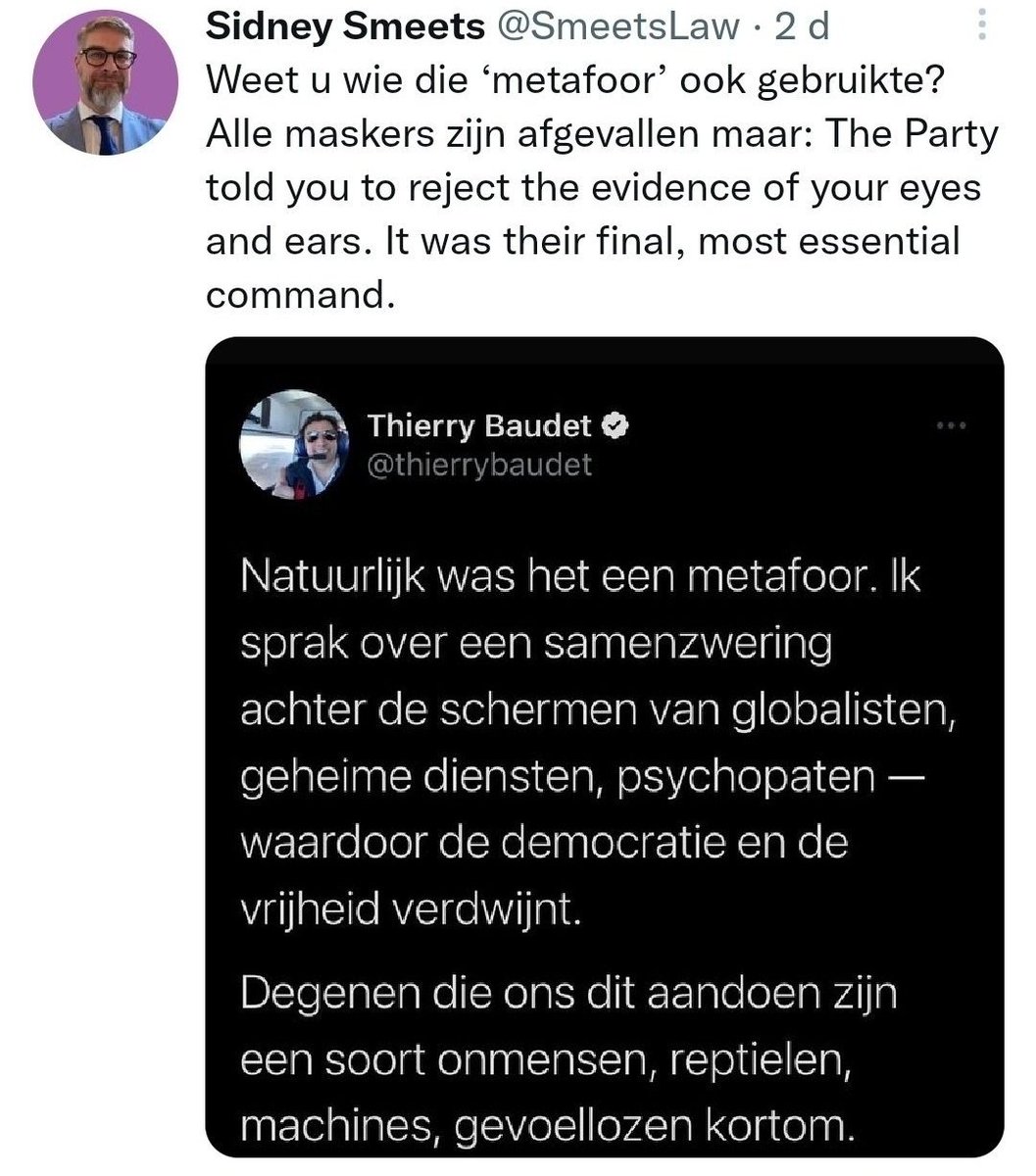 Sandervandam2's tweet photo. Weet u wie ook een reptiel als 'metafoor' gebruikte? https://t.co/0PcXvSL9Ay