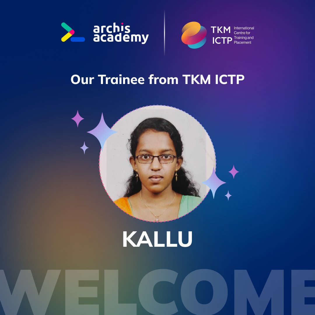 archisacademy's tweet photo. ๐ฏ We introduce our new Product Development Trainee, Kallu, from India, with the collaboration of @tkmictp.
๐ Successful training with @tkmictp, India continues...
๐Ready to #upskill yourself? Take the #skilltest today!
https://t.co/k4wvlY9MPD
#newtrainee #dev #tech #career https://t.co/2C9PbyHHPq