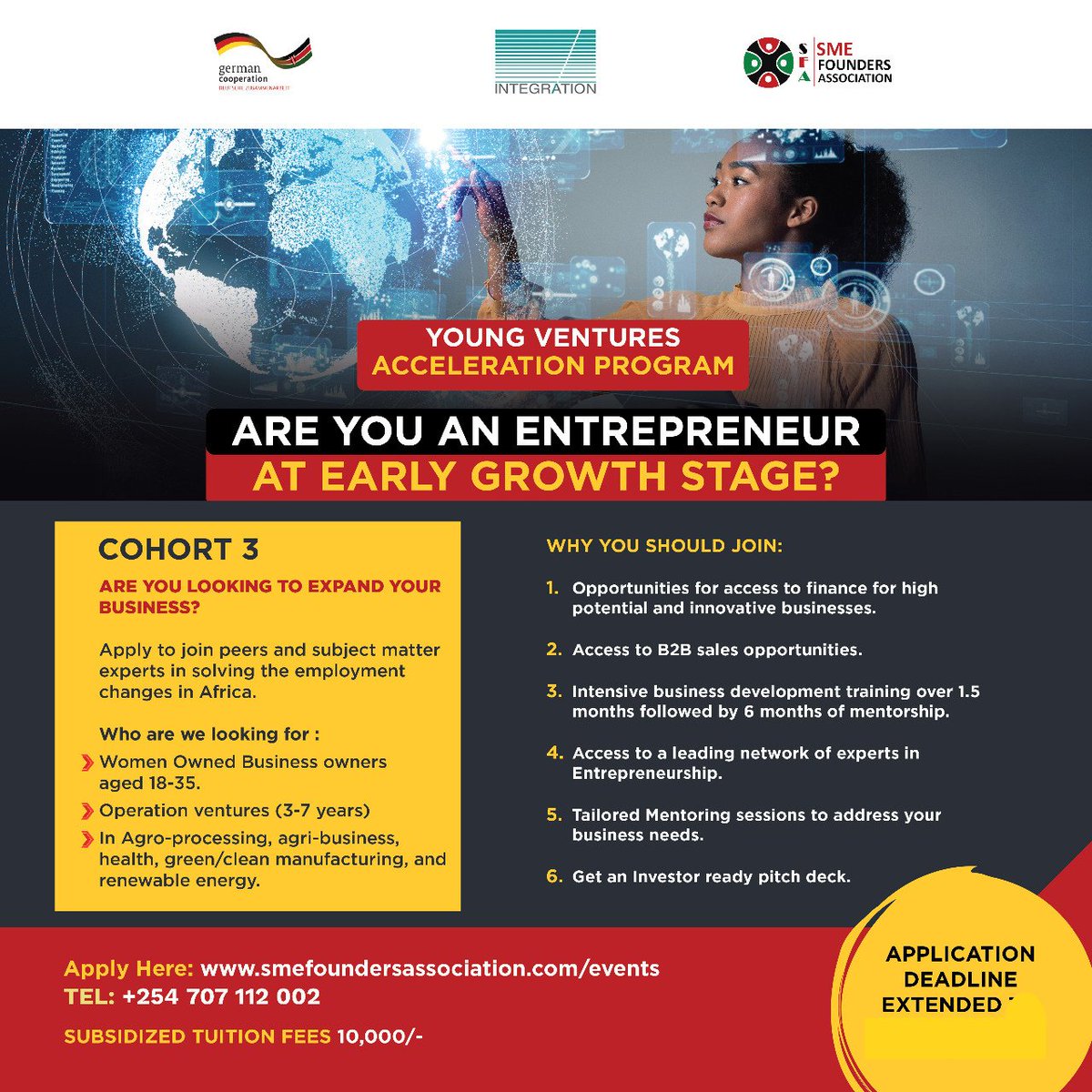 SMEFounders's tweet photo. Application deadline extended to Friday sign up today if interested. Follow this link for details.
https://t.co/IklA6rUY5I https://t.co/q5GoAE5n7a