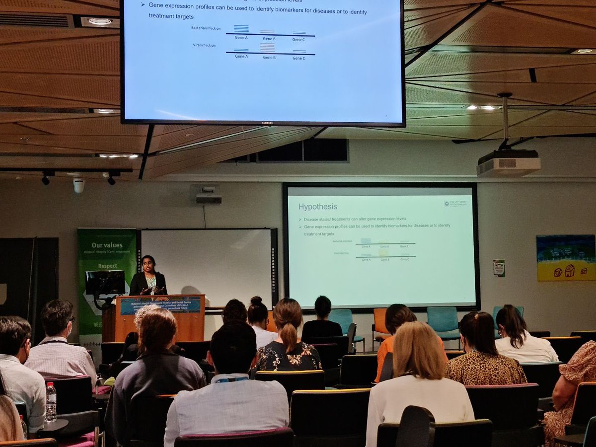 A/Prof Kristen Gibbons (@drkgibbons) on Twitter photo Fantastic presentation by <a href="/DevikaGanes/">Devika Ganesamoorthy</a> at <a href="/ChildHealthEMCR/">Child Health EMCR</a> Symposium on our work developing novel gene signatures for rapid diagnosis of #sepsis in children 🔬.
Translation of this work may improve access to timely and appropriate treatment of sepsis.
@CraigMunns2 Fantastic presentation by <a href="/DevikaGanes/">Devika Ganesamoorthy</a> at <a href="/ChildHealthEMCR/">Child Health EMCR</a> Symposium on our work developing novel gene signatures for rapid diagnosis of #sepsis in children 🔬.
Translation of this work may improve access to timely and appropriate treatment of sepsis.
@CraigMunns2