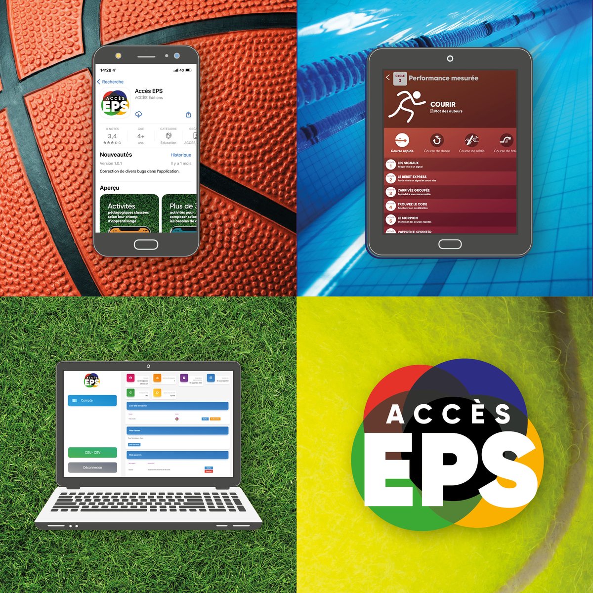 #Teamacces !
🏆 La ligne d’arrivée est enfin atteinte, notre application ACCÈS EPS #cycle3 est disponible ! 
Qui rejoindra notre équipe ?

Plongez dans l’univers de notre appli à travers :
📽 notre vidéo : lnkd.in/ea828d8A
📲 notre démo gratuite : lnkd.in/eJyPtADg