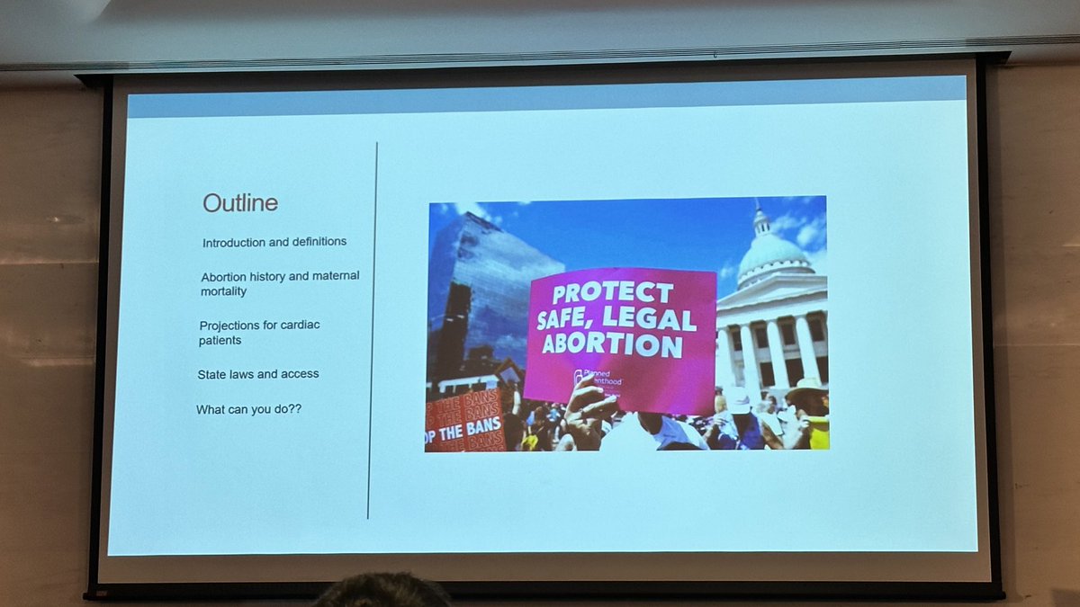 DrKaitBrennan's tweet photo. Amazing talk by @DoFlorio at #CPP2022. #AbortionIsHealthcare! The states with increased maternal mortality are the states restricting access to abortion. https://t.co/3ETPWGDsRj