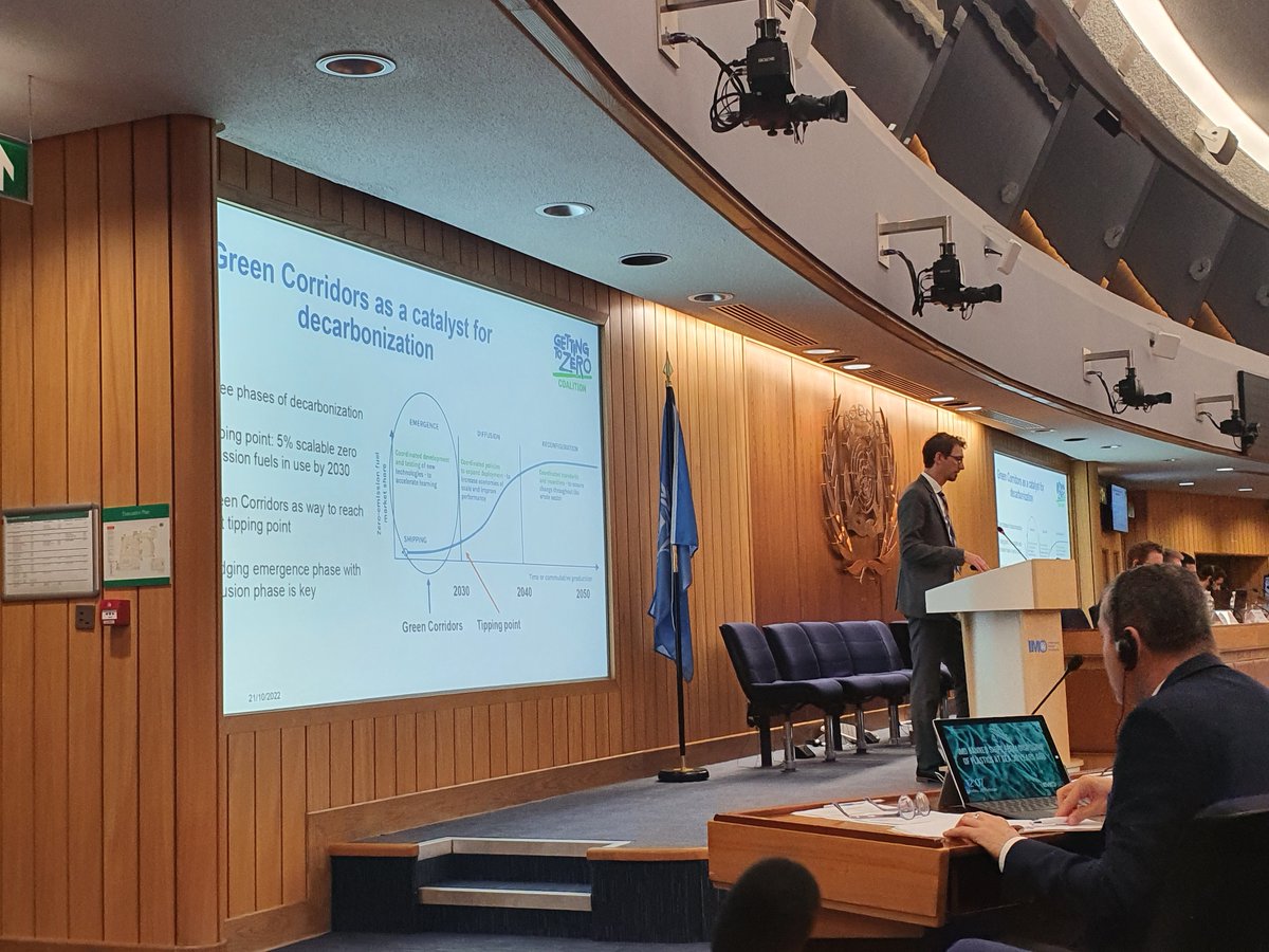 Lau Blaxekjær spoke about green shipping routes. He said 'zero emissions shipping needs to be catalysed through public and private partnerships. The real focus should be on scalability, systems learning and driving down costs. Developing countries should be included in this.'