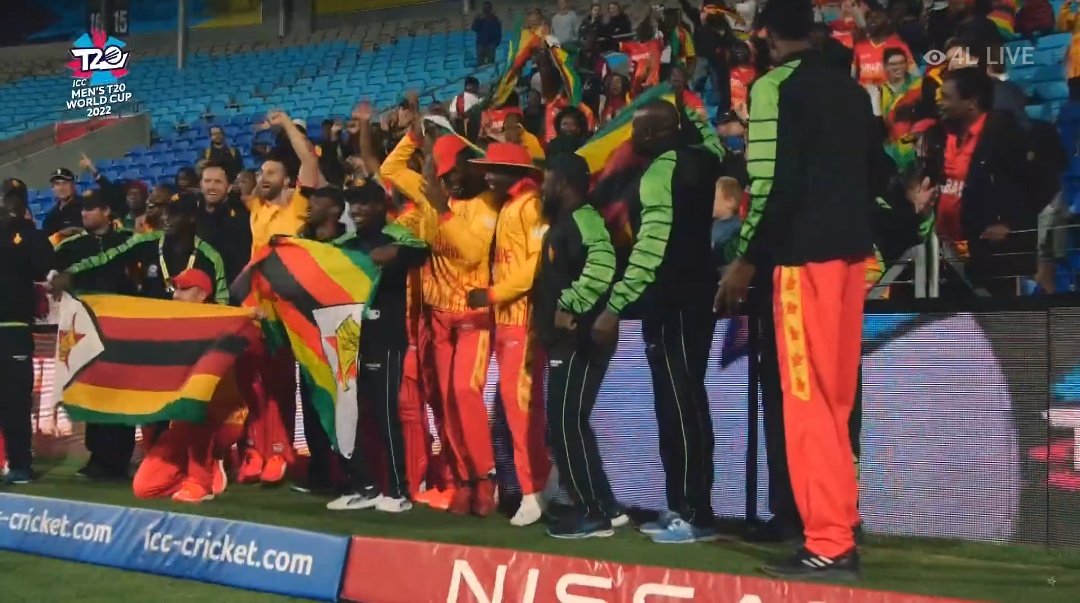 SCO vs ZIM Highlights, ICC T20 World Cup 2022, Zimbabwe fans celebration, Scotland vs Zimbabwe Highlights, Zimbabwe WC celebration, Zimbabwe Super 12