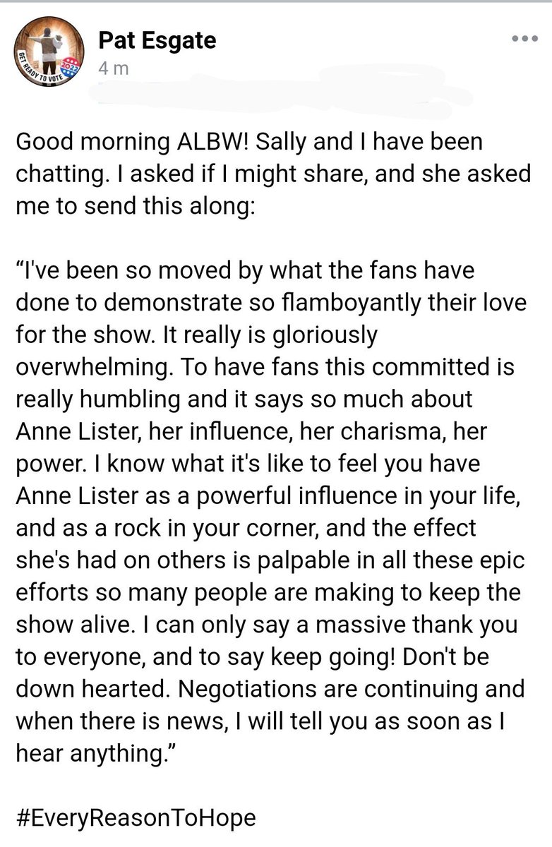 Aaaaaaaaaaaaaaah !!! LET'S GO ANN(E)DOM 🎩👒 

#SaveGentlemanJack 

<a href="/LogoTV/">Logo 🏳️‍🌈</a> <a href="/ParamountPlus/">Paramount+</a> <a href="/Showtime/">SHOWTIME</a> <a href="/BBC/">BBC</a> <a href="/LookoutPointTV/">Lookout Point TV</a>