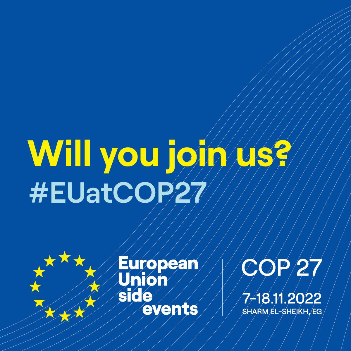 People around the 🌎 are feeling the growing impacts of the climate crisis. Join the 🇪🇺 side events at #COP27 to talk about climate action. +130 events to follow! Register today 👉 europa.eu/!NBfCvP #EUatCOP27