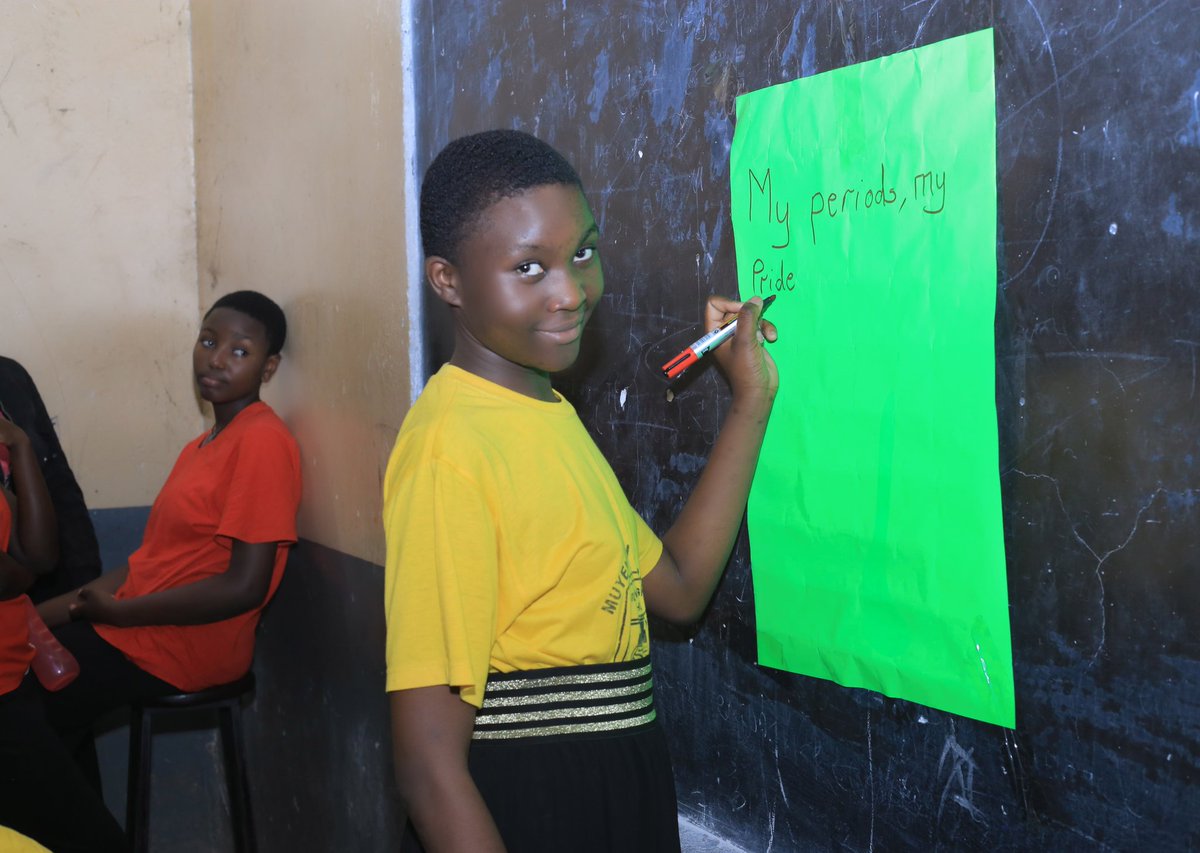 muyenga_high's tweet photo. We are happy to partner with @Rhythmoflife1 on their #Endingperiodpoverty initiative. 

Our students were equipped with information on menstrual hygiene management and skills on making re-usable sanitary pads. 
@IMiwanda @KYOBEPATRICK @VictoriaMerabF @MuigaiMary1 @kamashanyu https://t.co/Nk5XCRUY4N