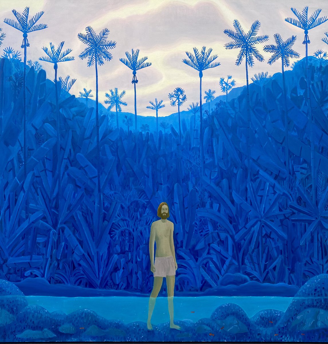 Guiguiii94's tweet photo. En 2022, on voit bleu : Alex Katz chez @ThaddaeusRopac, Zilla Lautenegger chez #PeterKilchmann, Ben Sledsens chez #TimVanLaere et chez Amoako Boafo chez @MARIANEIBRAHIMG. https://t.co/zu9x74V658