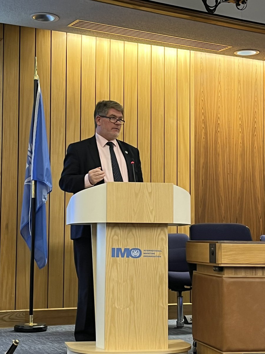 shippingics's tweet photo. ICS Director of Strategy & Communications @Stuart_Neil at the 2nd IMO Symposium on alternative low & zero carbon fuels for shipping discussing the opportunities of the fuel transition for developing countries #IMOFutureFuels @IMOHQ https://t.co/iUgmLVTgCR