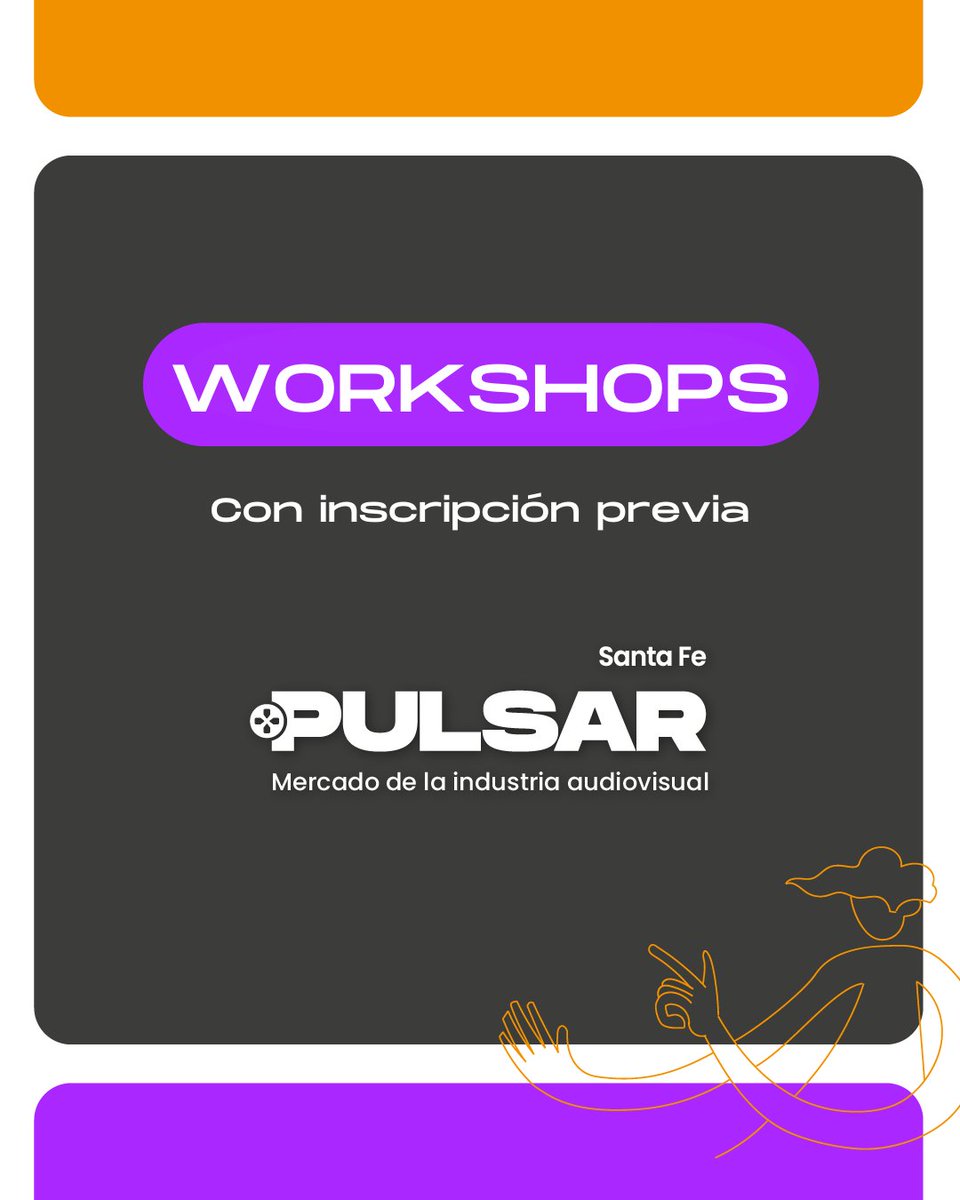 ind_creativassf's tweet photo. 💪WORKSHOPS PULSAR 2022☢️

Durante la Semana Pulsar se desarrollarán 3 talleres para realizadores audiovisuales y estudiantes avanzados de artes visuales y medios audiovisuales que vivan en la ciudad de Santa Fe y la región

Toda la info en https://t.co/Y4d99GwgiP https://t.co/nFV8qw9F7Y