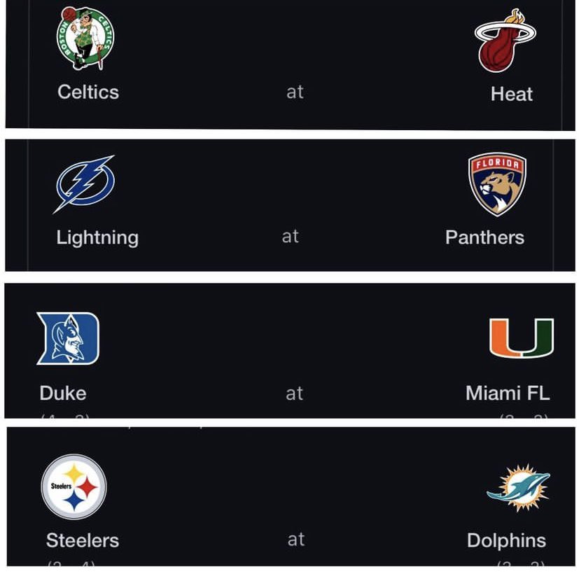 drewjfreeman's tweet photo. Weekend sports vibe #305 #LetsGoMiami https://t.co/JRdBai9OiQ