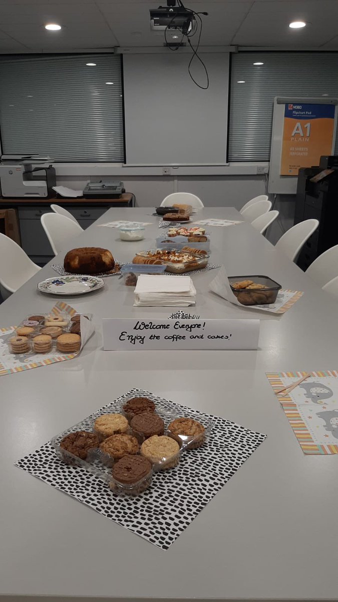 PGAC_DCU's tweet photo. Aaaaaaaaaaand we’re back!!
The first coffee morning of the academic year complete! Thank you to everyone who joined us and especially the Keyes’ Group for the amazing treats today 🍰☕️ #coffeebreak #cakeornotcake https://t.co/pLtKGXz5sr