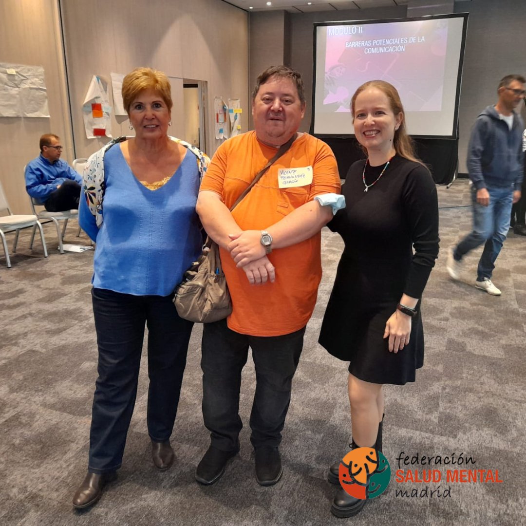 saludmentalCM's tweet photo. 👩🏾🏫Nuestr@s compañer@s: Sonsoles, Vicente y Ariana han tenido el placer de estar presentes en la formación #Prospet organizada por @consaludmental.
3⃣ interesantes jornadas donde profesionales, familiares y personas con experiencia propia han aprendido herramientas colectivamente https://t.co/8sP8NY5FlS