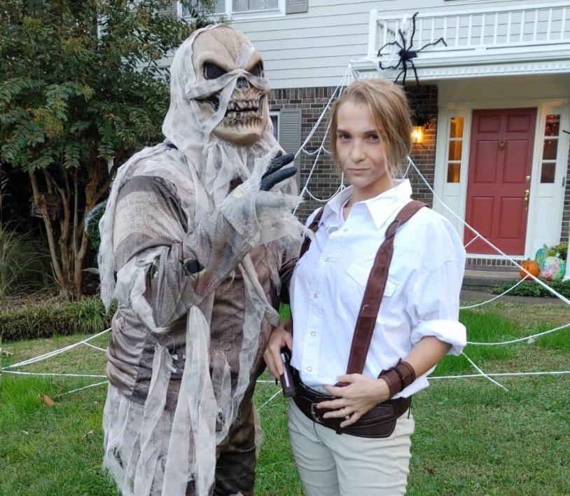 Last two years of our Halloween costumes. The Bride & Frankenstein's Monster (2020) The Mummy & Brendan Fraser (2021) Keeping this theme alive for 2022.🤘🎃🤘