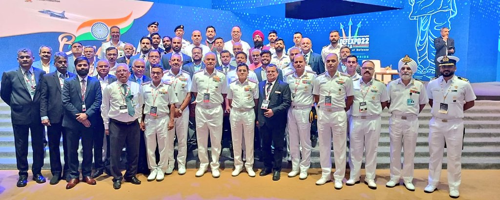 indiannavy's tweet image. Bandhan Ceremony at #DefExpo2022
Another step towards achieving complete #AatmaNirbharta.

#IndianNavy signed MoUs with academia, industry, industry bodies &amp;amp; Technology Development Fund #DRDO for promoting innovation &amp;amp; indigenisation.
#AatmaNirbharBharat
@DefenceMinIndia