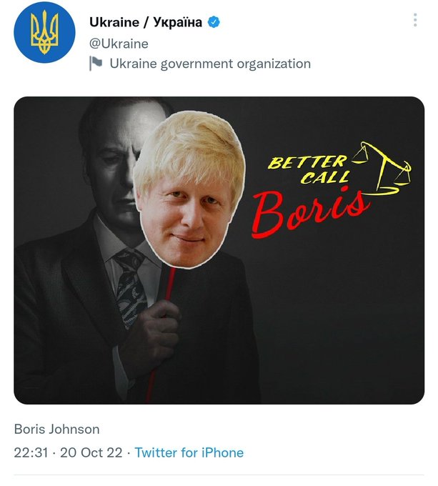 Am glad Ukraine deleted this. Seems that few remember that Boris said the EU 'provoked' the Euromaidan.