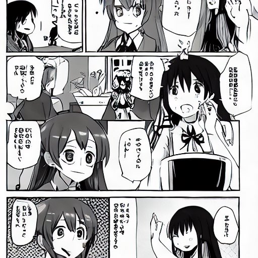 AIで遊んでたら突然異世界の言語で書かれた漫画みたいなのが出力されて泣いた 