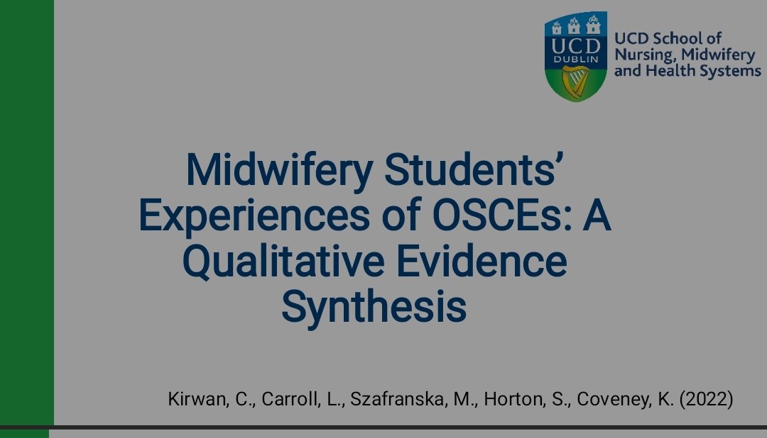 Our second @UCDMidwifery presentation @NETNEPCONF this morning. Thanks to all on the @ucdsnmhs research team for their work on this project. Thanks also to @EvidSynIRL for their support with the methodology. Click here to read our paper in @NurseEducToday doi.org/10.1016/j.nedt…