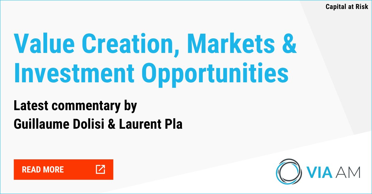 VIAAM_'s tweet photo. Guillaume Dolisi &amp; Laurent Pla explain the principles of measuring value creation &amp; offer a practical case with an analysis of the VIA Smart Equity Europe fund’s economic performance. 
#valuecreation #VIAleap #AssetManagement #Finance #Investment #Outlook #MarketingCommunication