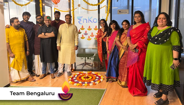 EnKashBusiness's tweet photo. Kicking off #Diwali celebrations across #EnKash offices! 
#EnKashians celebrates the spirit of festive seasons with #decorations, #goodfood, and loads of #fun.
Here are some glimpses of our fun-filled pre-diwali festivities! 

Happy Diwali from all of us at Team EnKash! https://t.co/8lAX7uxFDB
