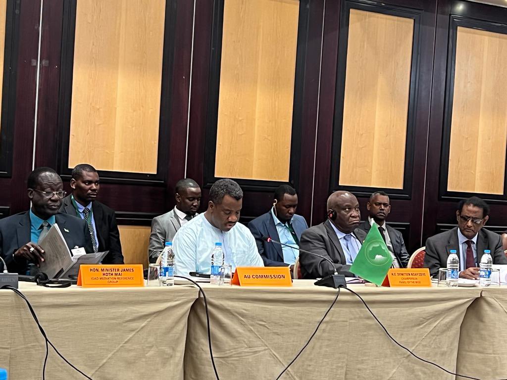 SarjohBah3's tweet photo. Delivered statement at inaugural meeting of the revitalized Pan-African Network of the Wise #PANWISE in Windhoek, Namibia. The Network deliberated on peace, security, governance in Africa &amp; global developments. The Network further reflected on broader efforts at Silencing Guns. https://t.co/hBiAgKAMdK