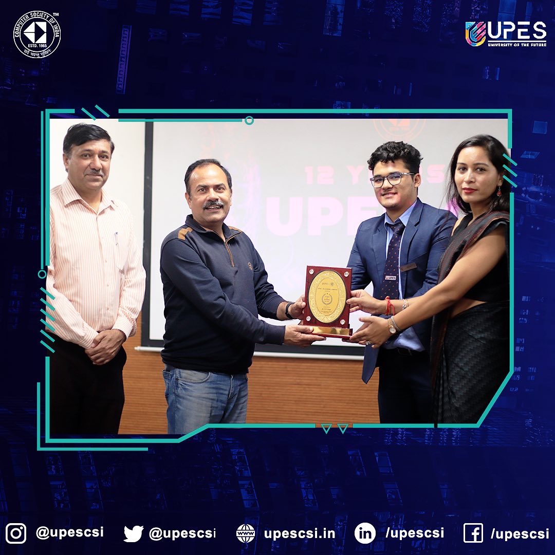 Computer Society of India, UPES tweet media