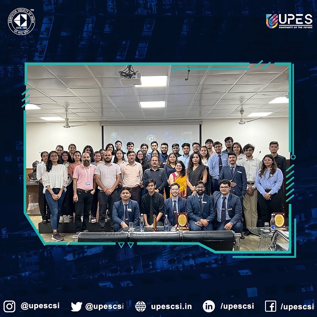 Computer Society of India, UPES tweet media