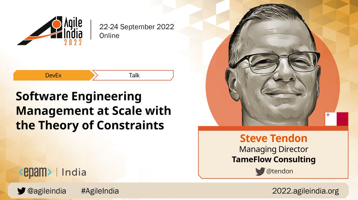 agileindia's tweet photo. [VIDEO] "Software Engineering Management at Scale with the Theory of Constraints" by @tendon at #AgileIndia 2022.
https://t.co/EW1XayrWG6

#DevOps #SoftwareEngineeringManagement #TheoryofConstraints #DependencyManagement #ScrumatScale https://t.co/lICIslkfqQ