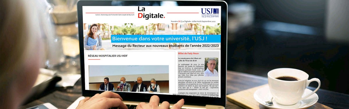 USJLiban's tweet image. Le numéro 21 de #LaDigitale vient de paraître !
Bonne lecture !
➡ usj.edu.lb/newsletter/ind…
#SPCOM #USJLiban