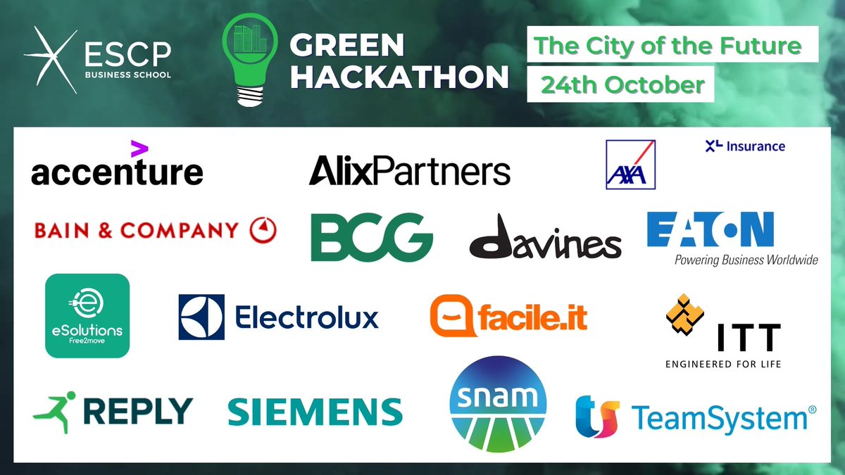 ESCP_bs's tweet photo. Can you imagine the city of the future?
The #ESCPbs #GreenHackathon focuses on the #CityoftheFuture: 15 companies participate in the event with speakers, mentors and observers.
#Sustainable #UrbanDevelopment #greenmobility #energyefficiency #climateneutrality https://t.co/zE6pKOxvhl