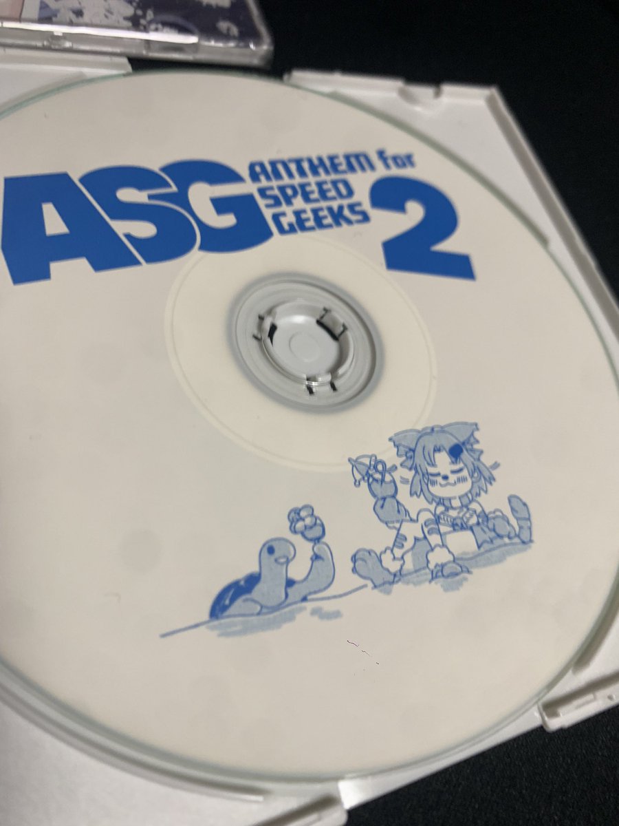 breath_man's tweet photo. 秋M3にてあいさつ部より頒布する“A.S.G. Vol.2 -Anthem for Speed Geeks-”のCD実物が届きました👌

#ASGWIN https://t.co/RJh1M6WaeQ