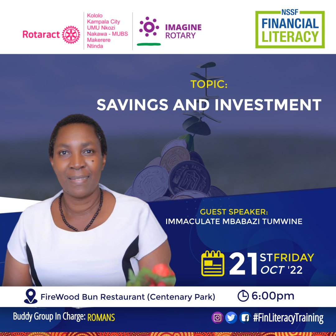 rotaractkololo's tweet photo. @rctuict @rckampalanorth @kanosug @rctmusical @rct_royal @LugogoMangoTree @rctnansana @rctnakawamubs @Multivitamins18 @OfKansanga @Destadia Please do pass by and visit #TheWarriors today evening.

Please note; there was a slight change in venue. We shall be at Bistrano restaurant, Centenary Park.
#ImagineRotary #FinLiteracySeries https://t.co/hej5kbAMRI