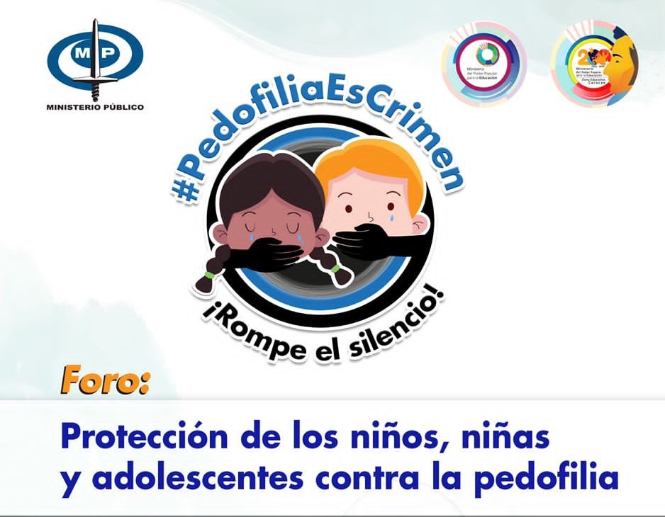 mippci_ven's tweet photo. 🗣️ ¡𝐓𝐨𝐦𝐚 𝐍𝐨𝐭𝐚!✍️ 🇻🇪
Protección de los niños, niñas y adolescentes contra la Pedofilia. El @MinpublicoVEN pone a disposición el 0800-FISCA-00, para atender de manera directa y oportuna las denuncias.
 #PatriaUnidaYSolidaria https://t.co/WnpMPNhPVH