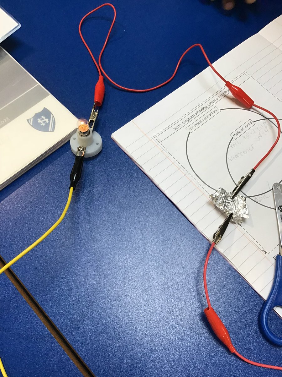 SomersHeath4's tweet photo. All aboard! We’ve been looking at which metal is the best ‘conductor’ of electricity. https://t.co/rNQSYsoaOs