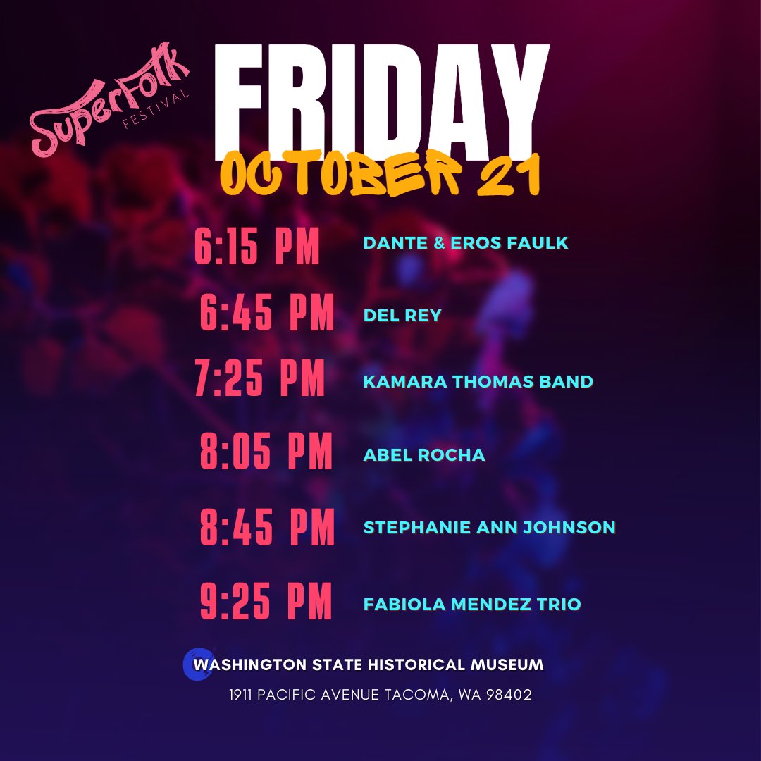 NWFolklife's tweet photo. Tonight is going to be AMAZING! Superfolk Festival starts at 6:15 PM at the Washington State Historical Museum in Tacoma! https://t.co/cKljoO5Xfu https://t.co/GjfG6Ij0kY
