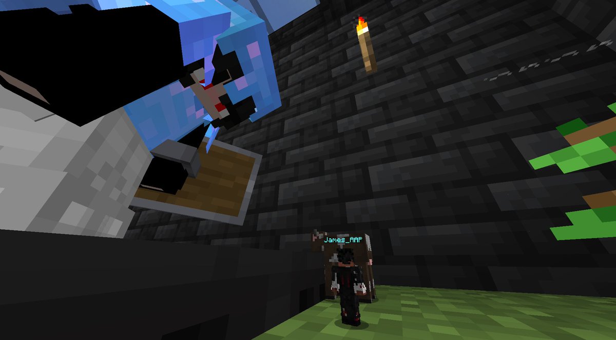 DeadCraft3_'s tweet photo. Un dia normal en Dead Craft 2:
-Un admin trabajando
-La asesora legal de la gran base 
-Alguien apuntándole con un arma a otro...
-James chiquito. https://t.co/sYydBZcL6J