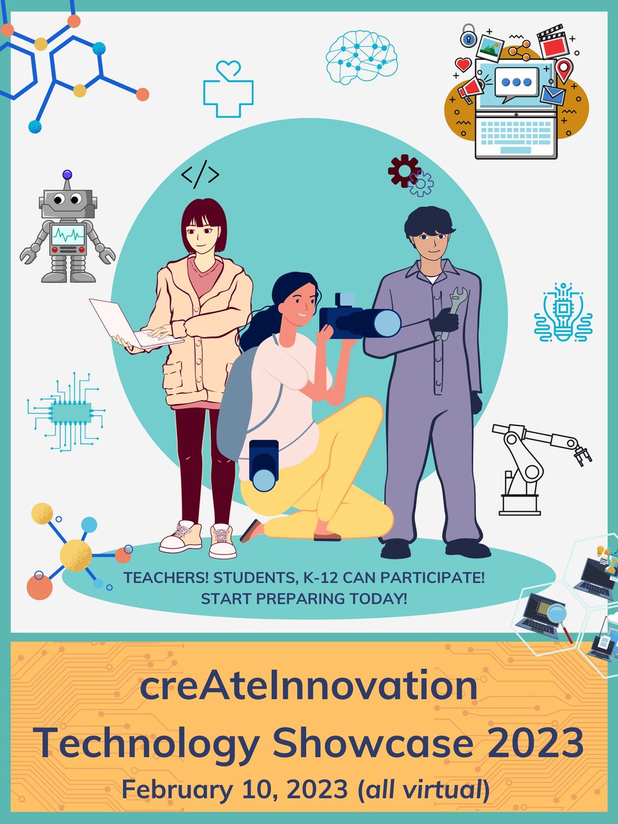 SokolikKatie's tweet photo. Hey @AliefISD teachers and students! It's coming, so get ready! @AliefTech is hosting the 2nd Annual #creAteInnovation Technology Showcase! Start preparing and be on the lookout for more info. We can't wait to showcase you! https://t.co/1KRhtFhwS3
