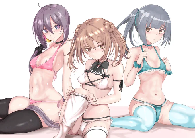 こっちは描き終わったツンツン駆逐隊 
