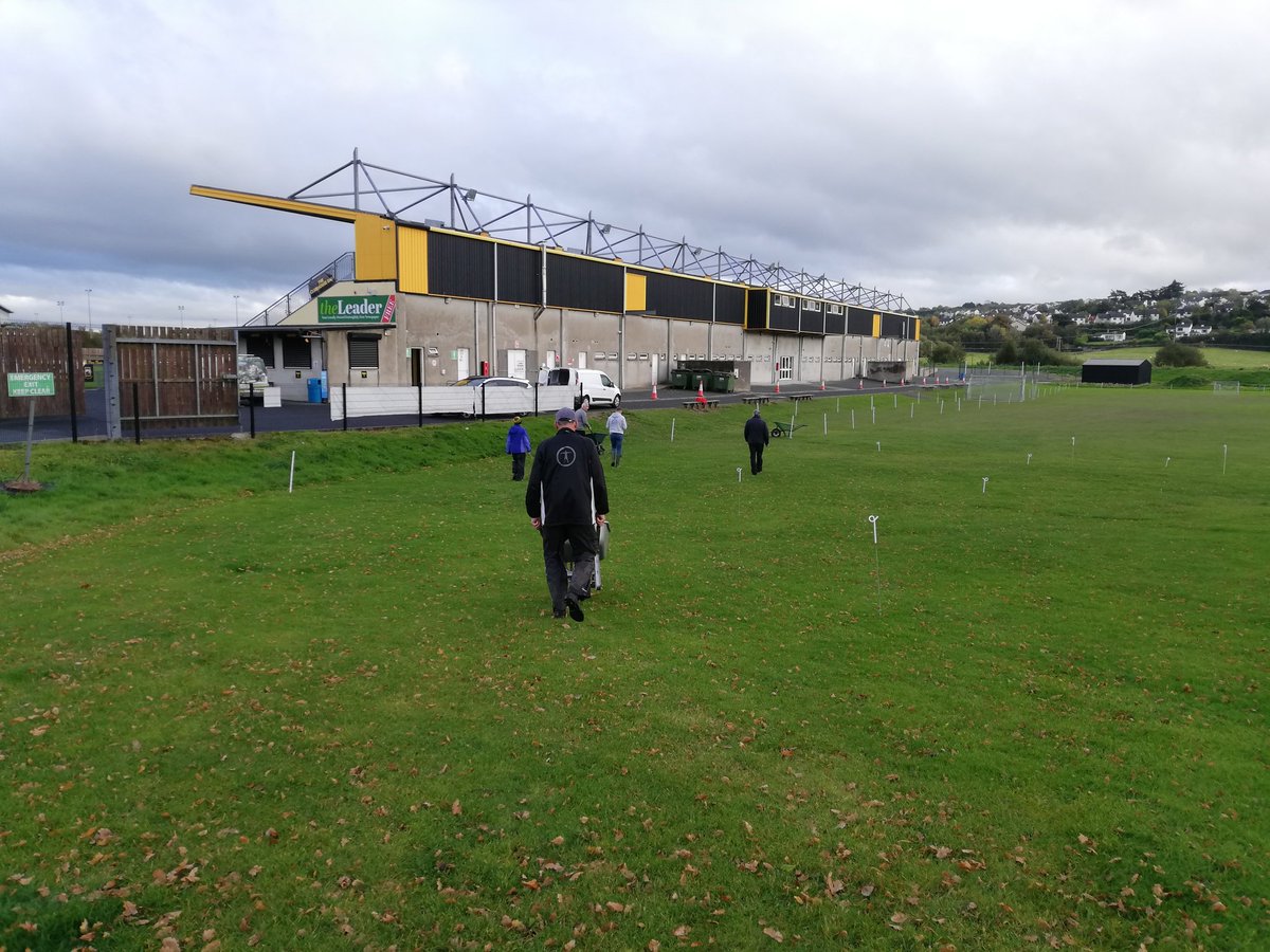 Preparations underway this afternoon for the Donegal Senior XC which LAC  are hosting in O'Donnell Park on Sunday afternoon.